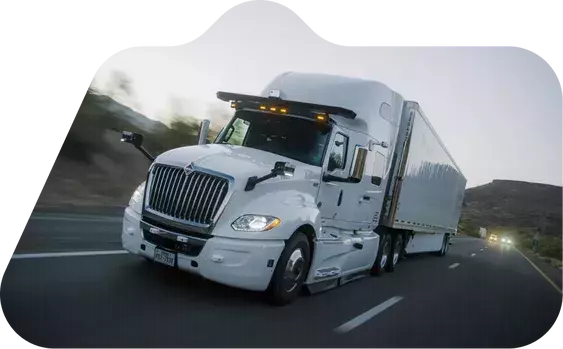 Covered trailer protecting a shipment in transit