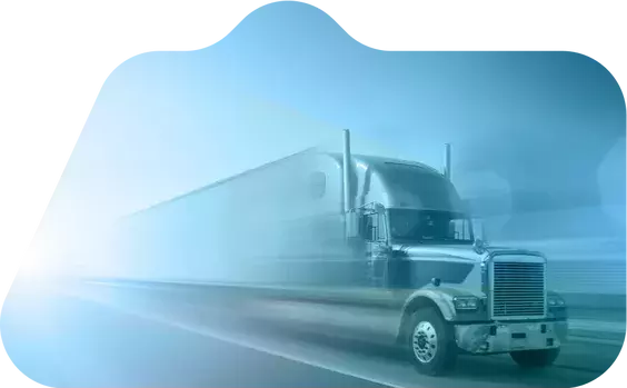 Express delivery truck on a door-to-door run across the USA